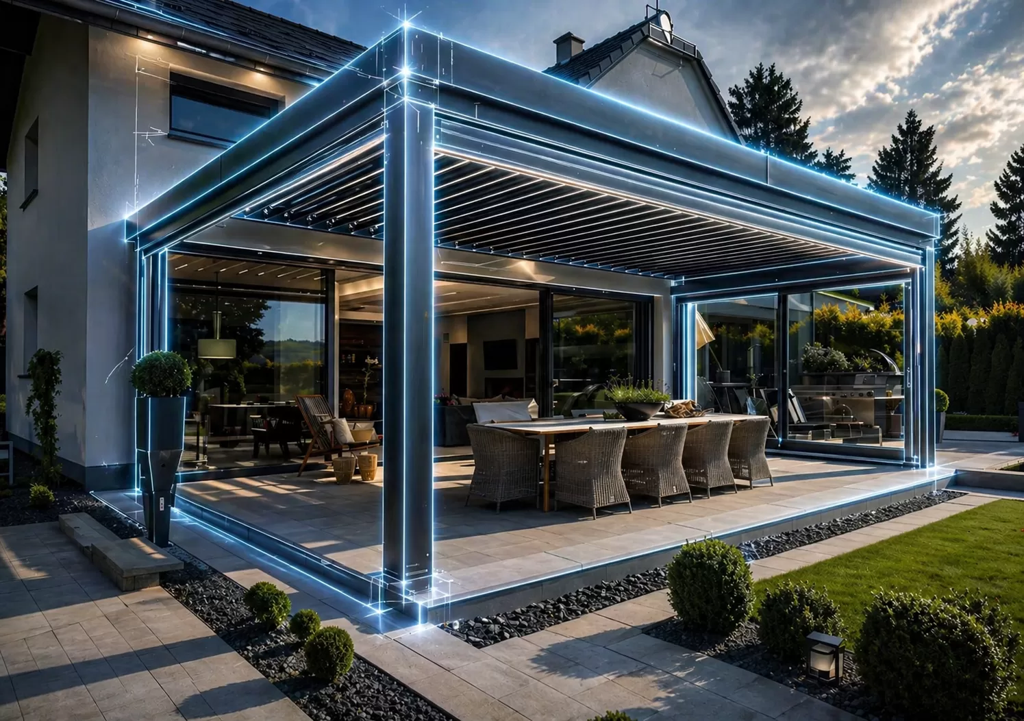 Aluminium profiles sized for residential projects